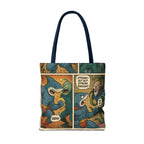 Shark Villain Tote Bag - Quirky AOP Design, Fun Bag