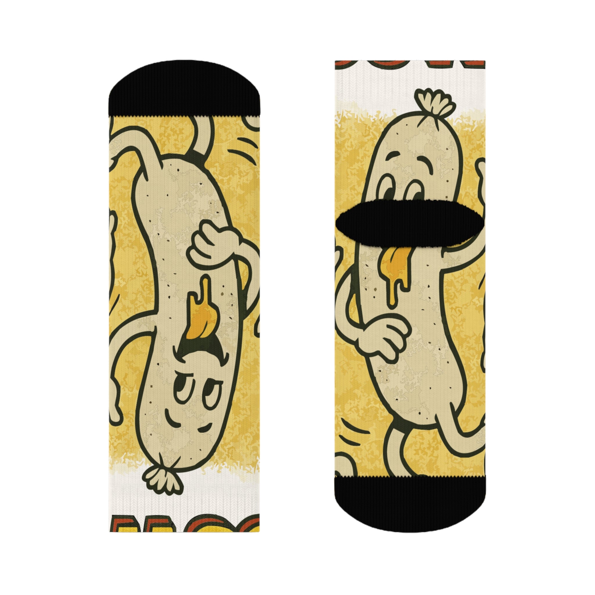 Weiner Fest Socks, Funky Design