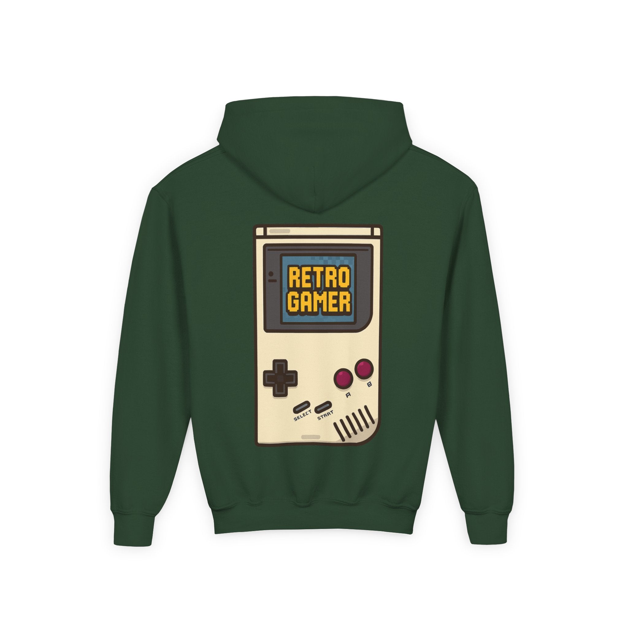 Retro Gamer Youth Hooded Sweatshirt, Casual Wear