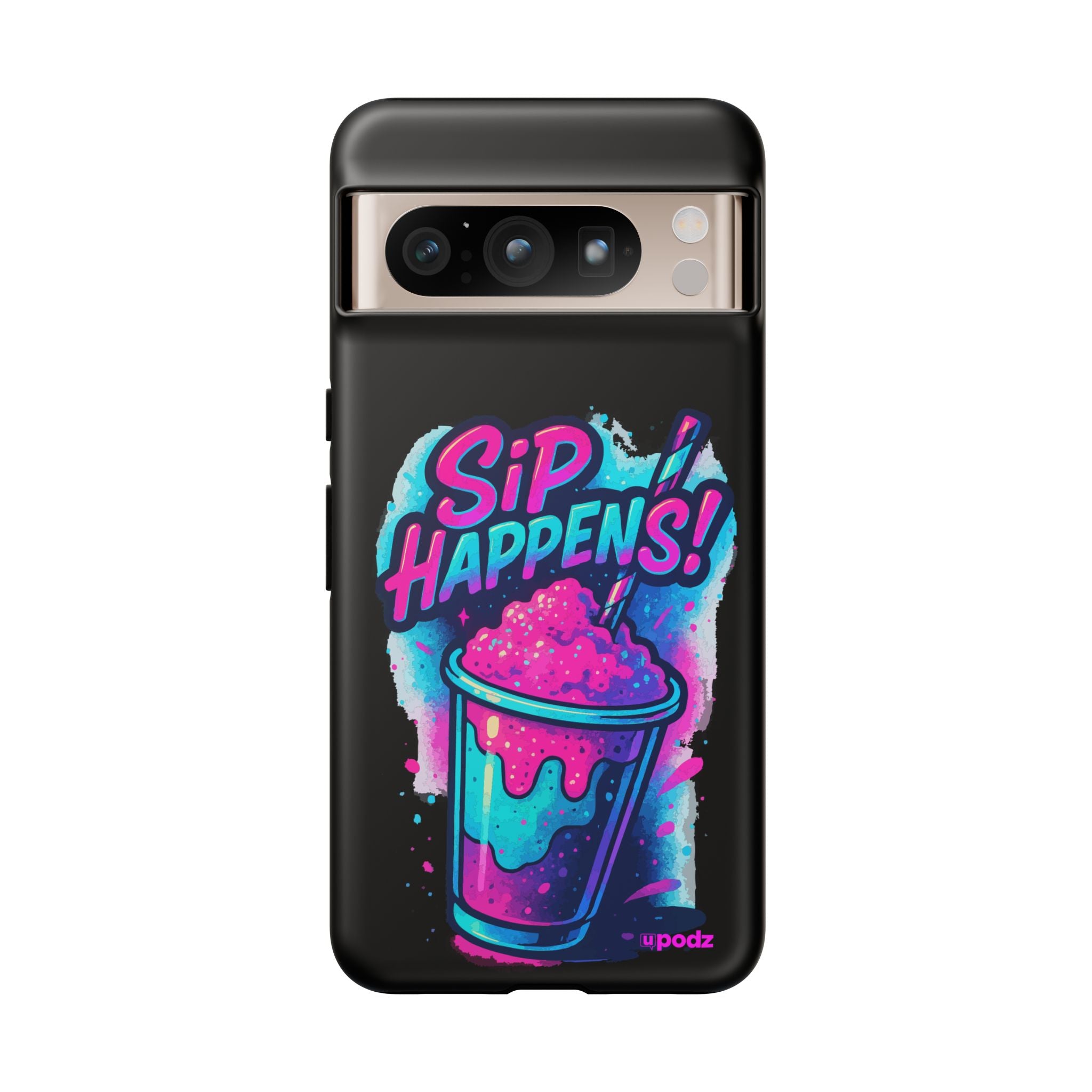 Sip Happens Phone Case Design, Tough Cases, Phone Cover