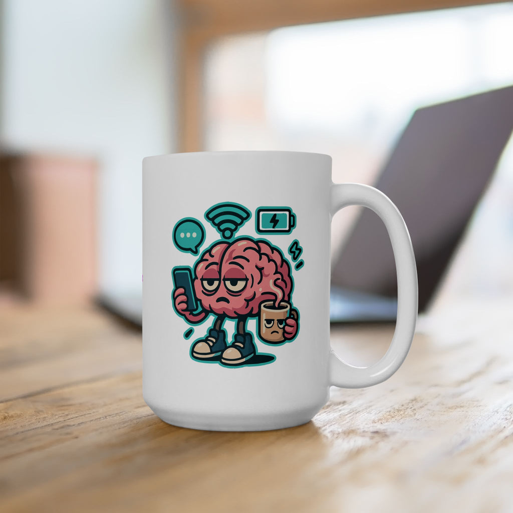Brain Power Ceramic Mug |  Personalized Mug