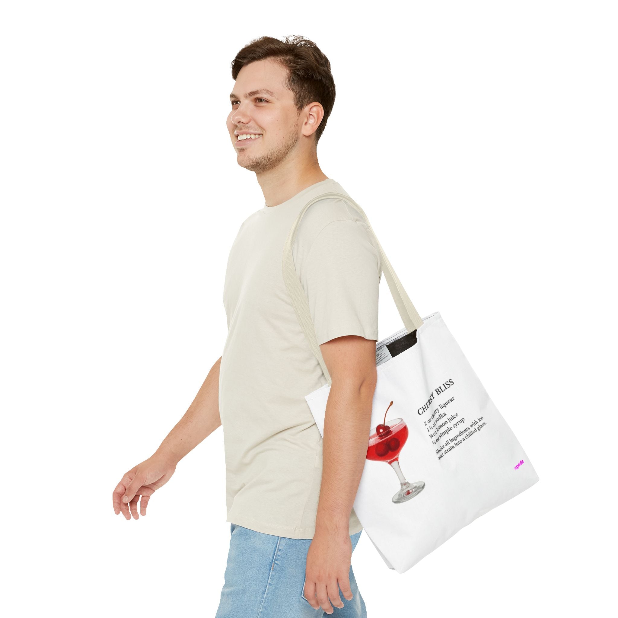 Cherry Cocktail Tote Bag - Quirky Fun Bag