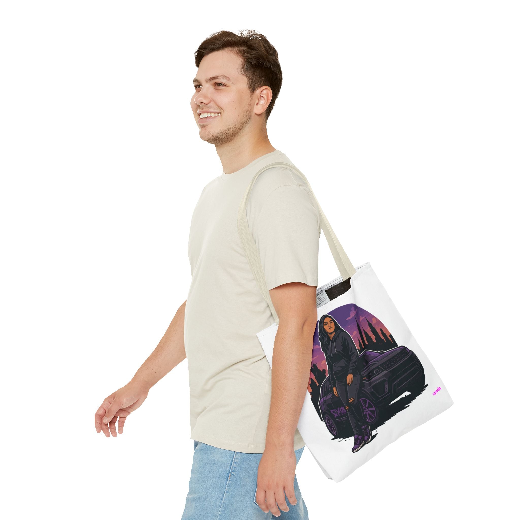 Just Cruzin Tote Bag - Quirky Fun Bag
