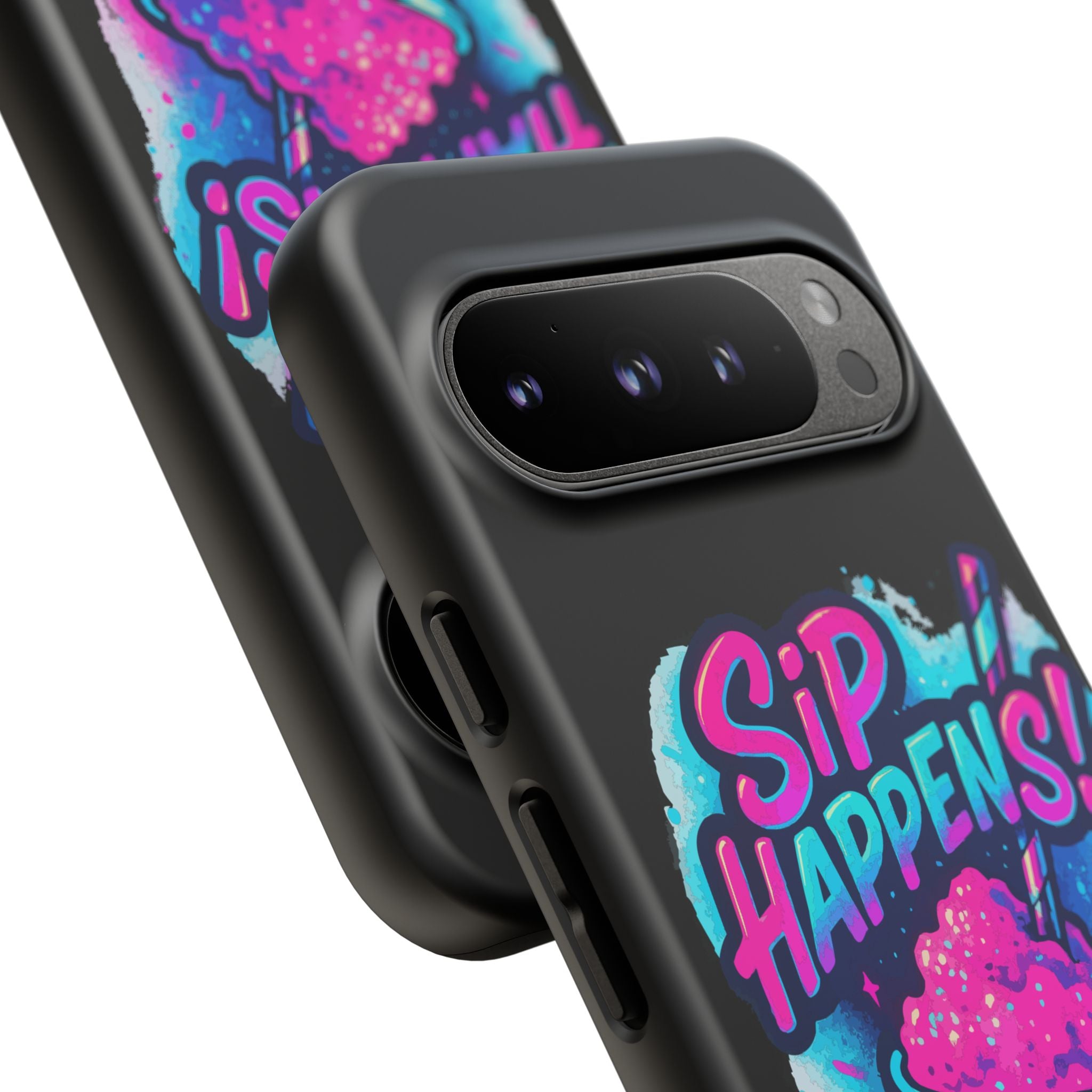 Sip Happens Phone Case Design, Tough Cases, Phone Cover