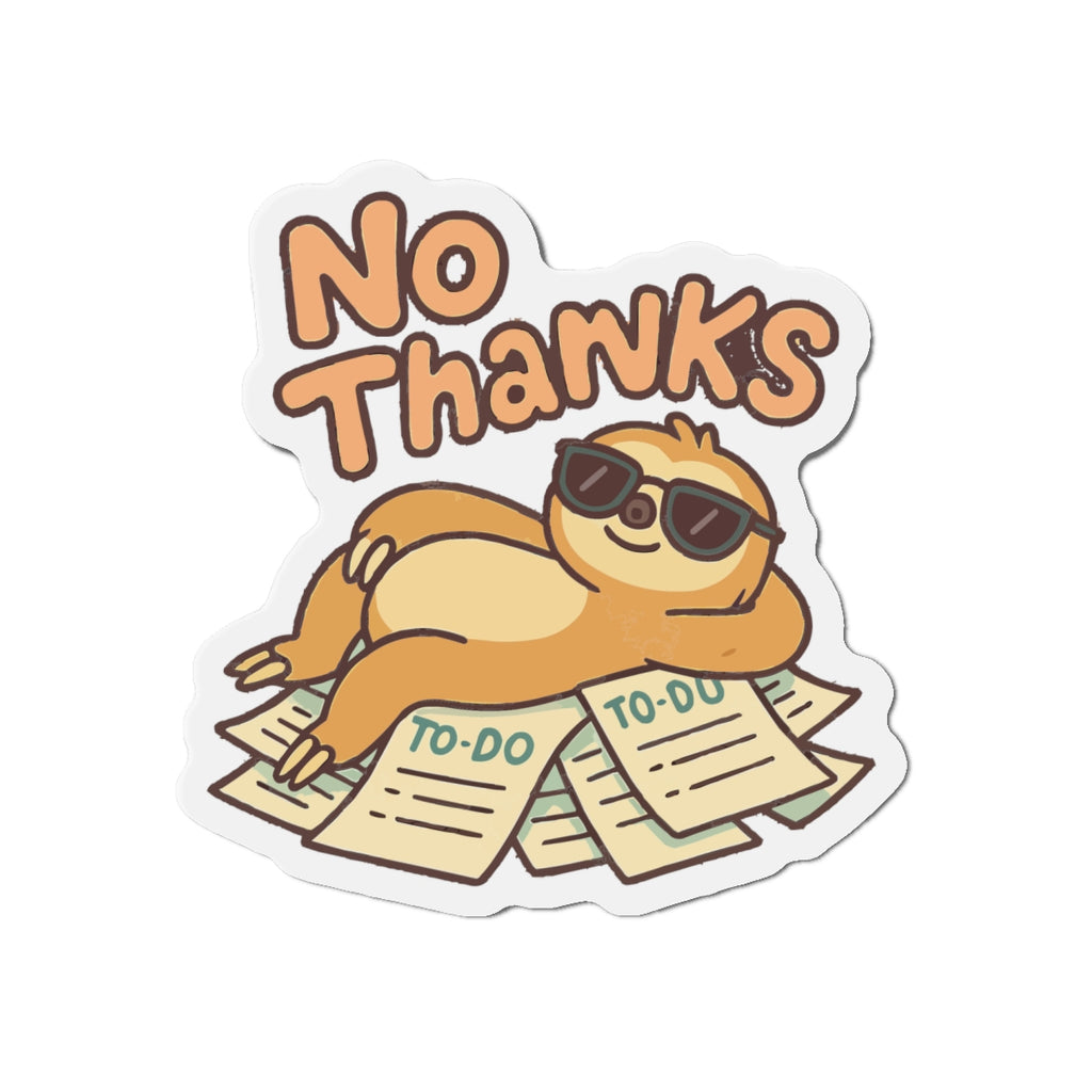 No Thanks Die-Cut Magnets | Cute Home Decor