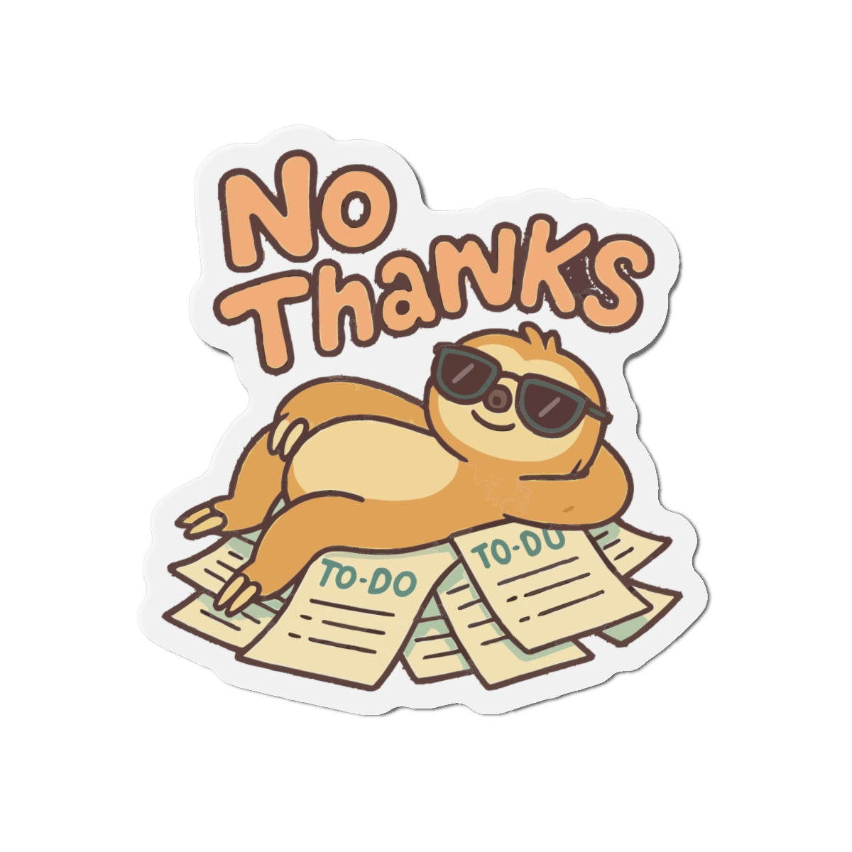 No Thanks Die-Cut Magnets | Cute Home Decor