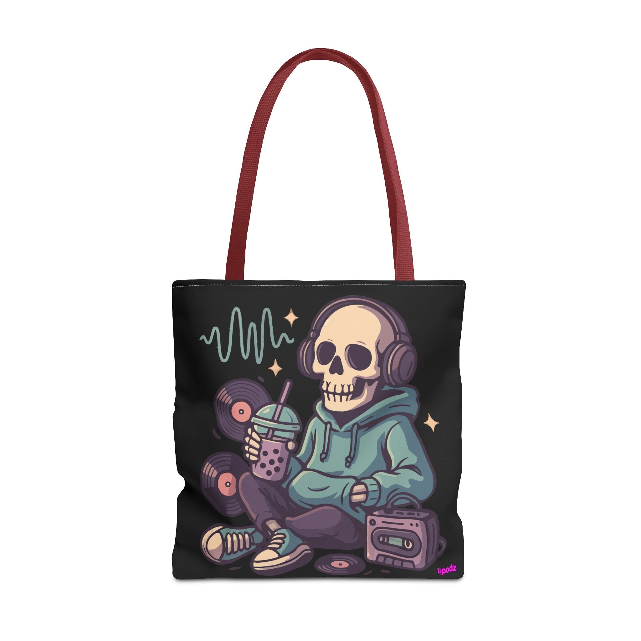 Skully Headphones Tote Bag - Quirky Fun Bag