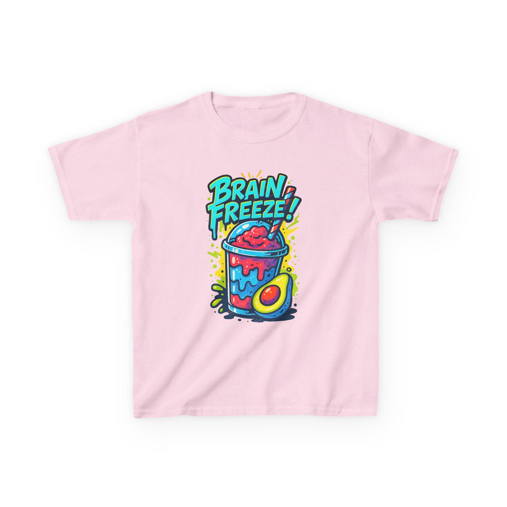 Brain Freeze Kids Tee, Fun Graphic Tee, Kids Cotton T-Shirt