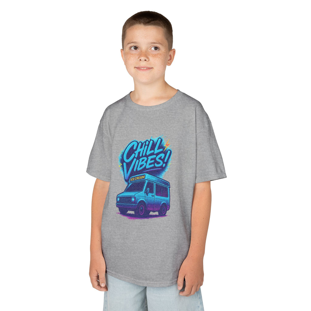 Chill Vibes Kids Tee, Fun Graphic Tee, Kids Cotton T-Shirt