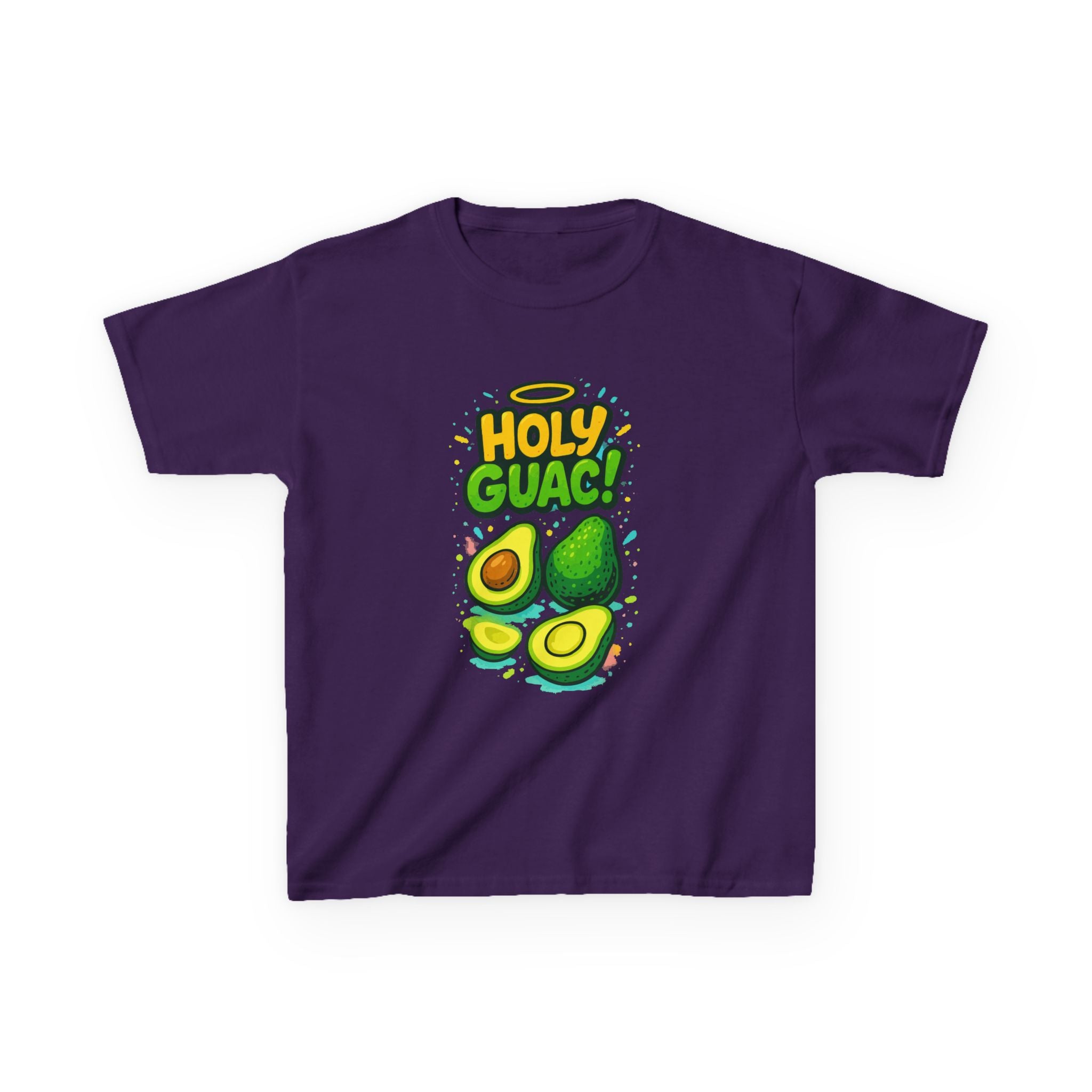 Holy Guac Kids Tee, Fun Graphic Tee, Kids Cotton T-Shirt