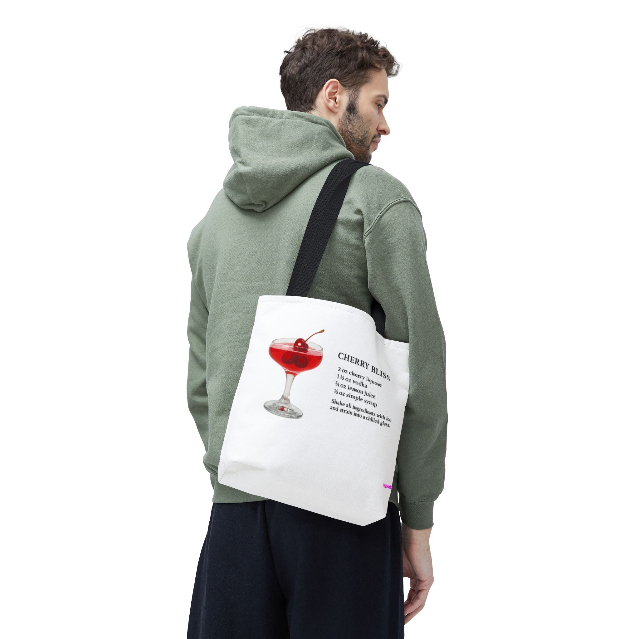 Cherry Cocktail Tote Bag - Quirky Fun Bag