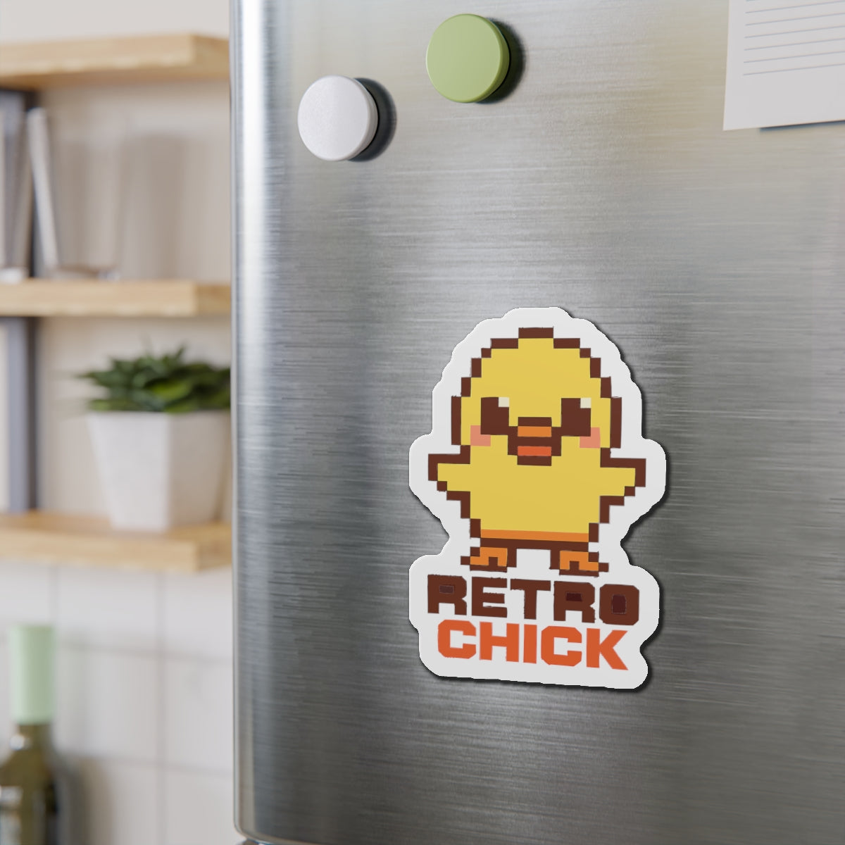 Retro Chick - Humorous Decor, Fridge Magnet