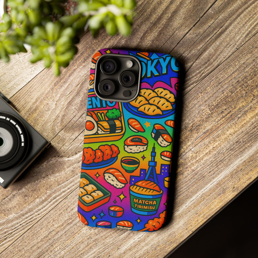 Bento Box, White Cover Design, Tough Cases, Phone Cover