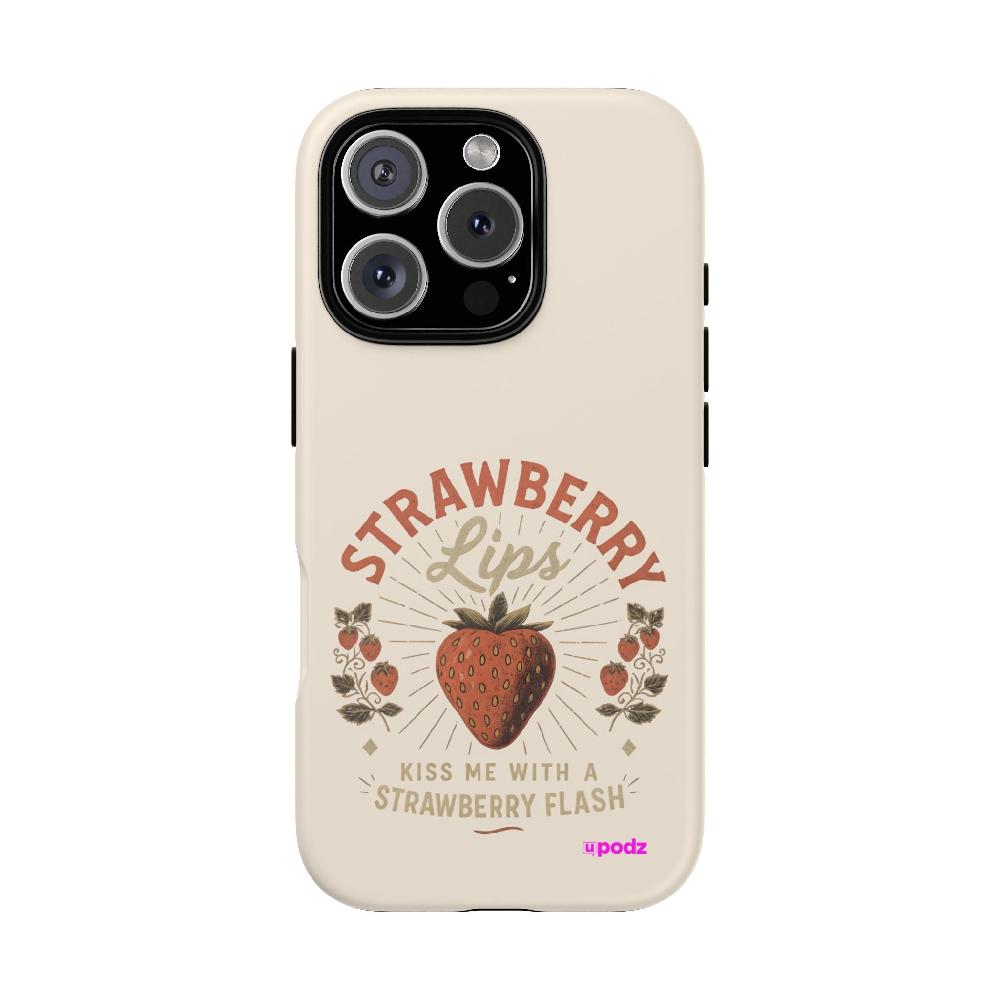 Strawberry Lips Design, Tough Cases, Phone Cover, Unique Gift