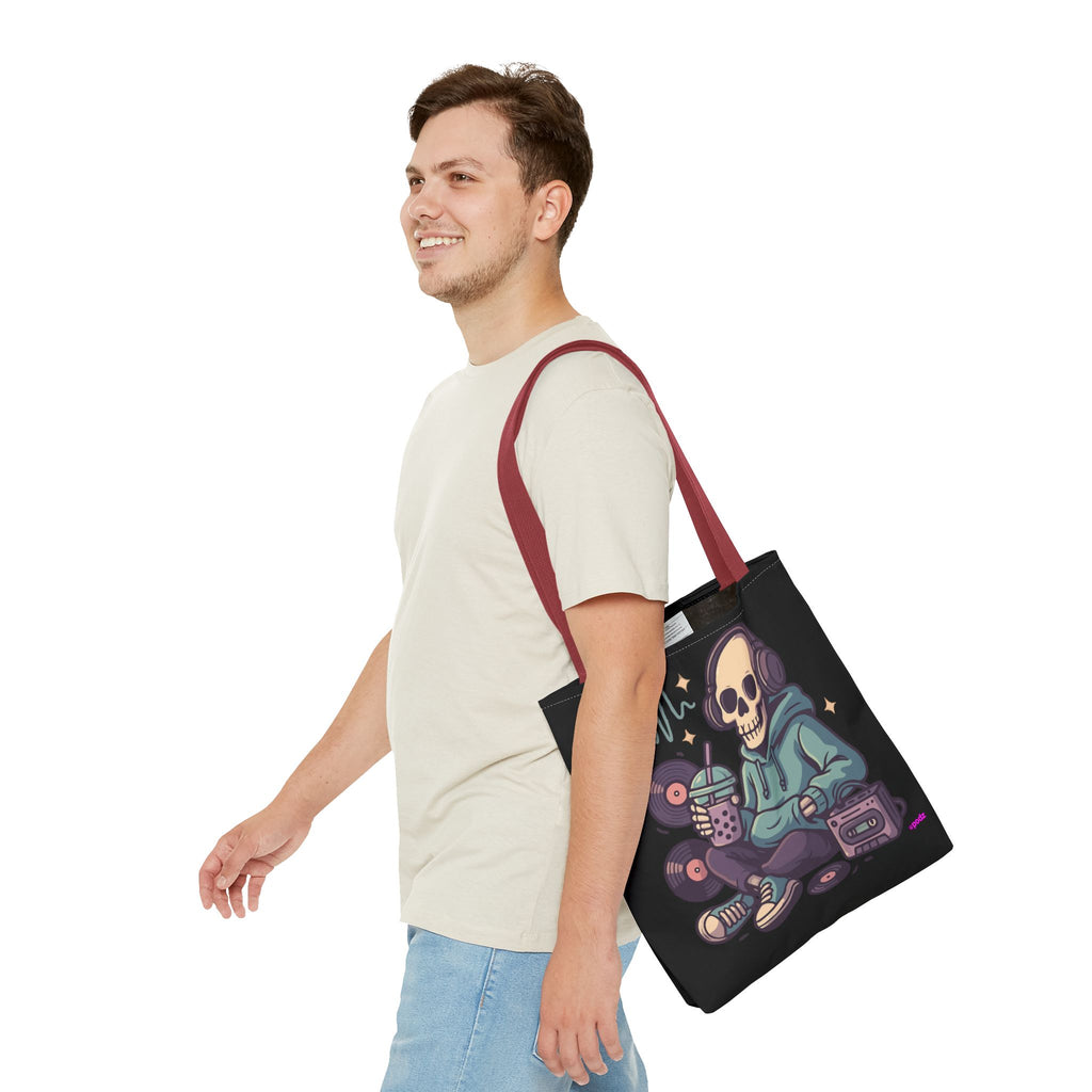 Skully Headphones Tote Bag - Quirky Fun Bag