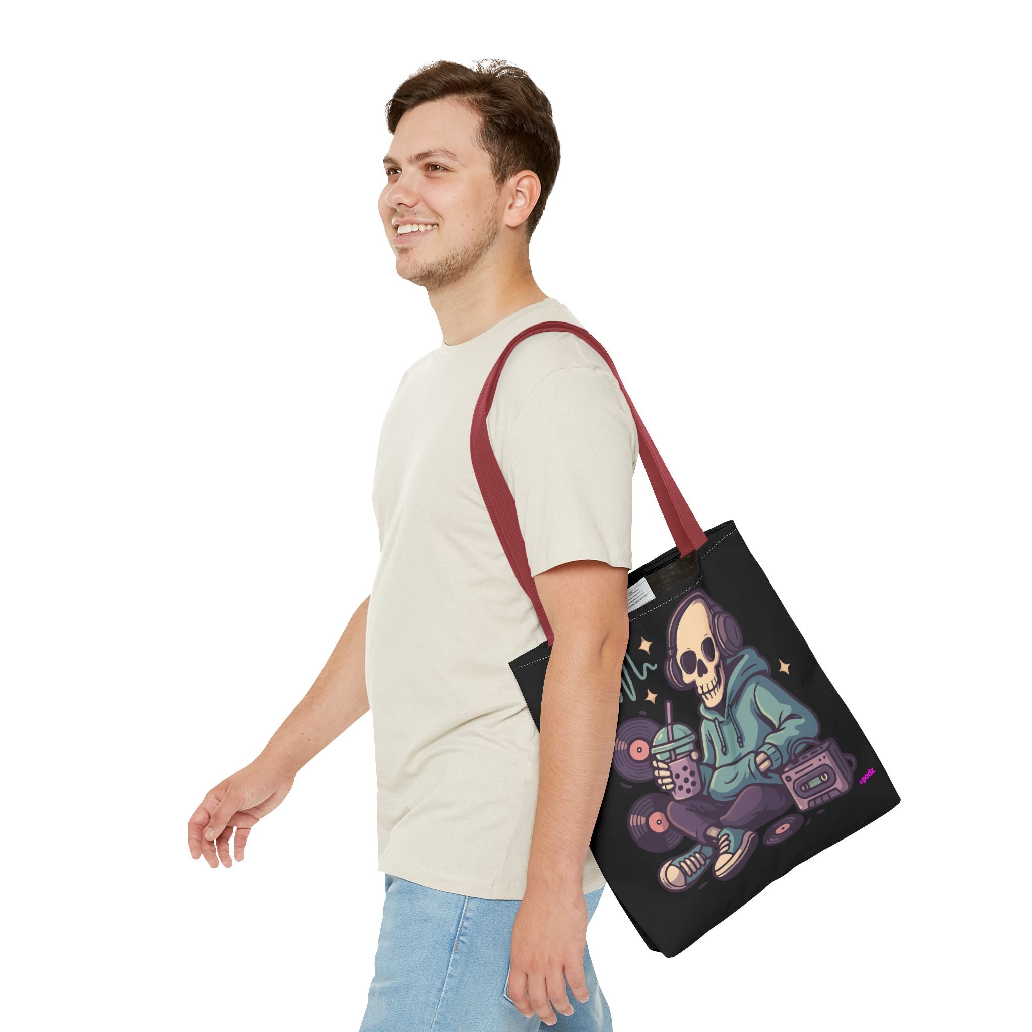 Skully Headphones Tote Bag - Quirky Fun Bag