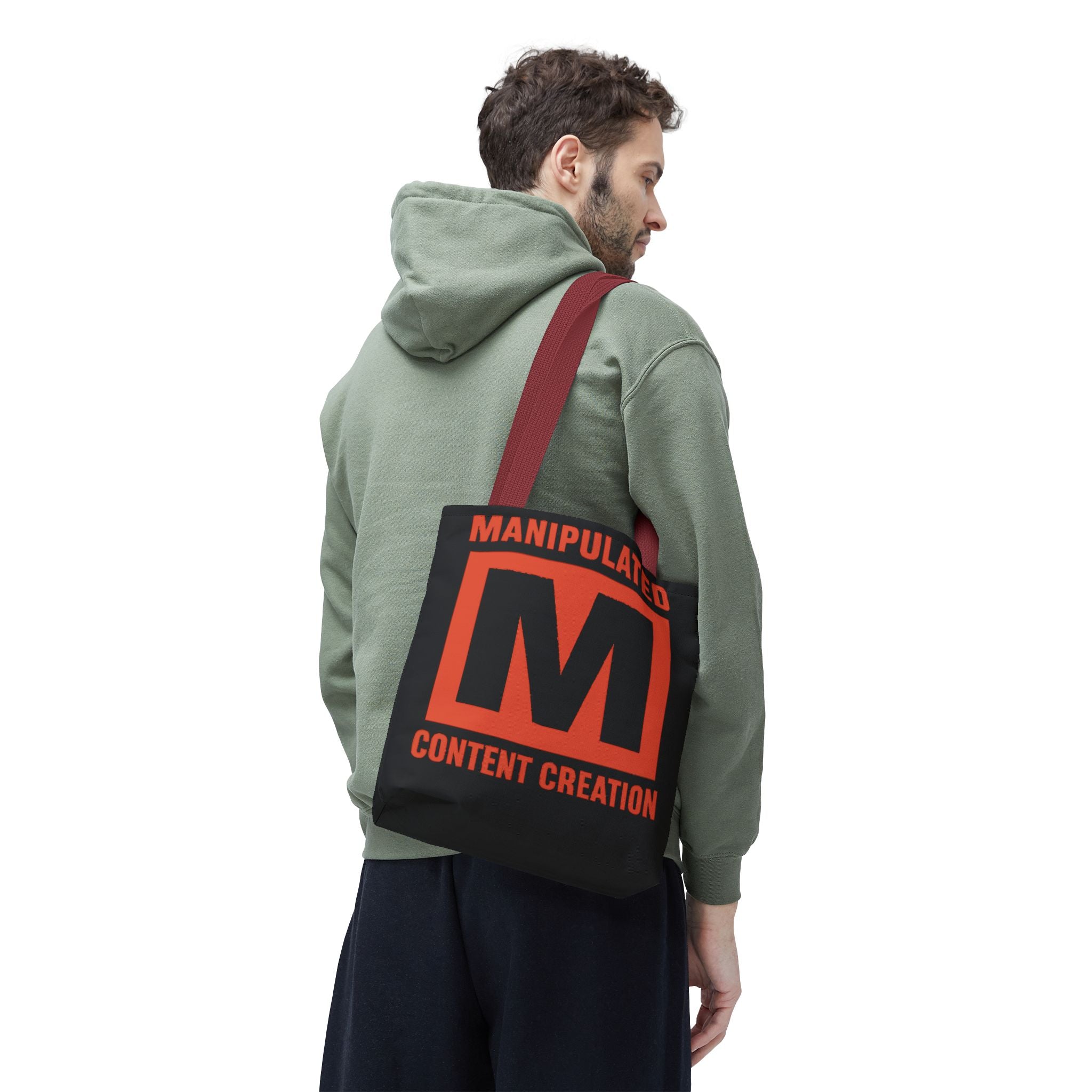 Manipulated Content Tote Bag, Inspirational Gift, Eco-Friendly Shopping Bag