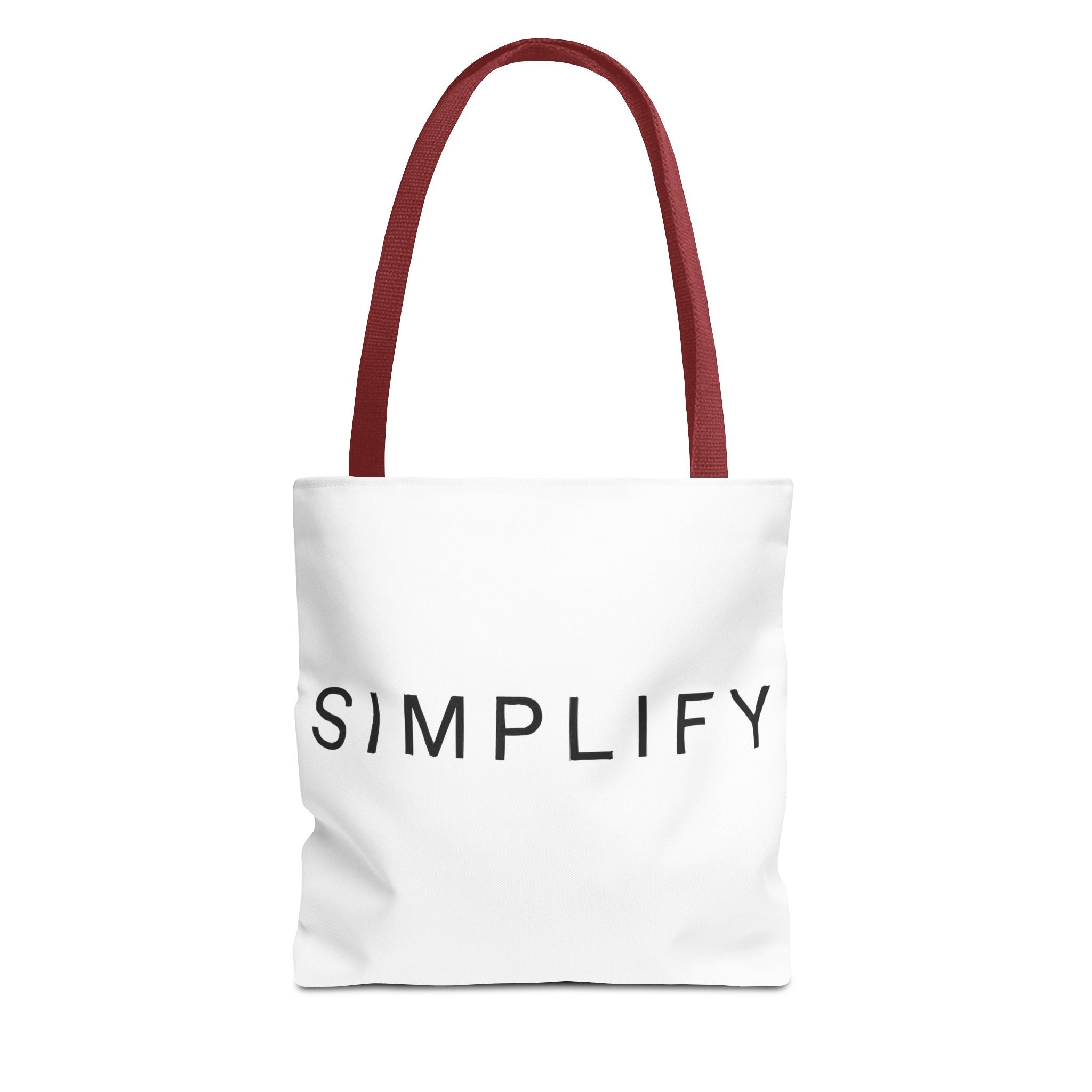 Simplify Tote Bag, Inspirational Gift, Eco-Friendly Shopping Bag