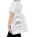 Mountain Wave Tote Bag, Inspirational Gift, Eco-Friendly Shopping Bag