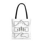 Mountain Wave Tote Bag, Inspirational Gift, Eco-Friendly Shopping Bag