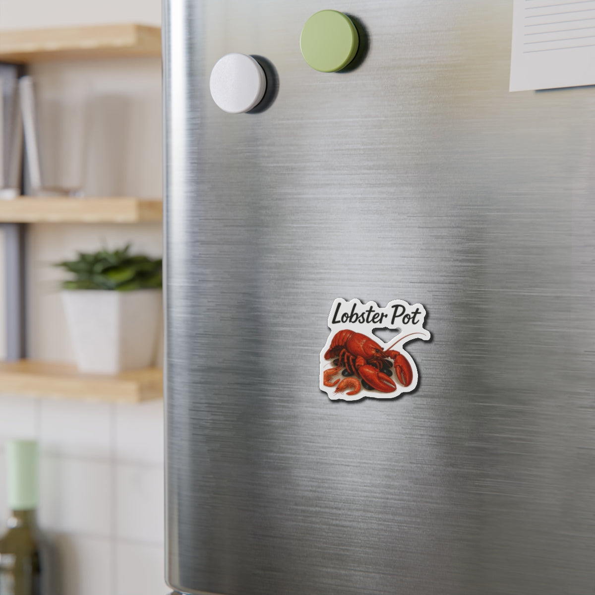 Lobster Pot Die-Cut Magnets, Fun Refrigerator Magnets