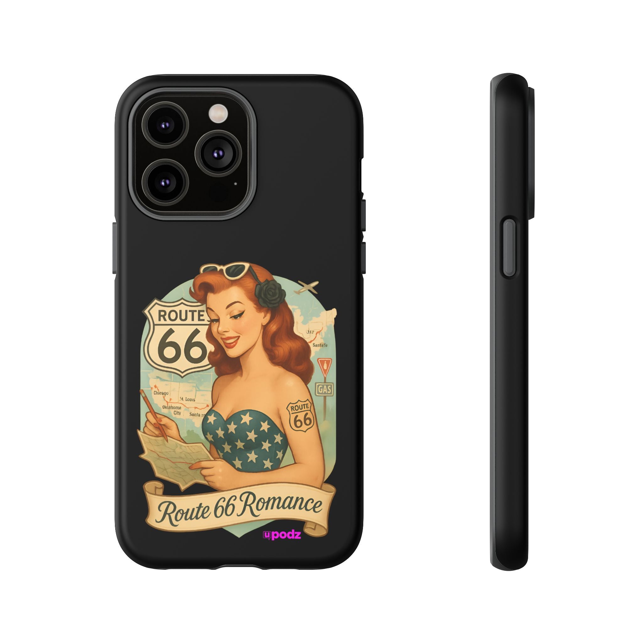 Route 66 Design, Tough Cases, Phone Cover, Unique Gift