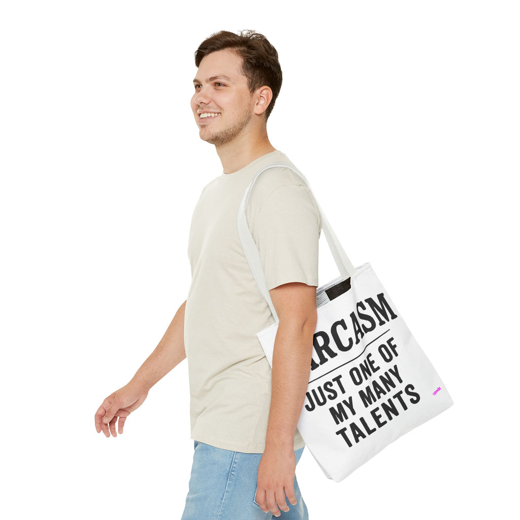 Sarcasm Tote Bag - Quirky Design, Fun Bag