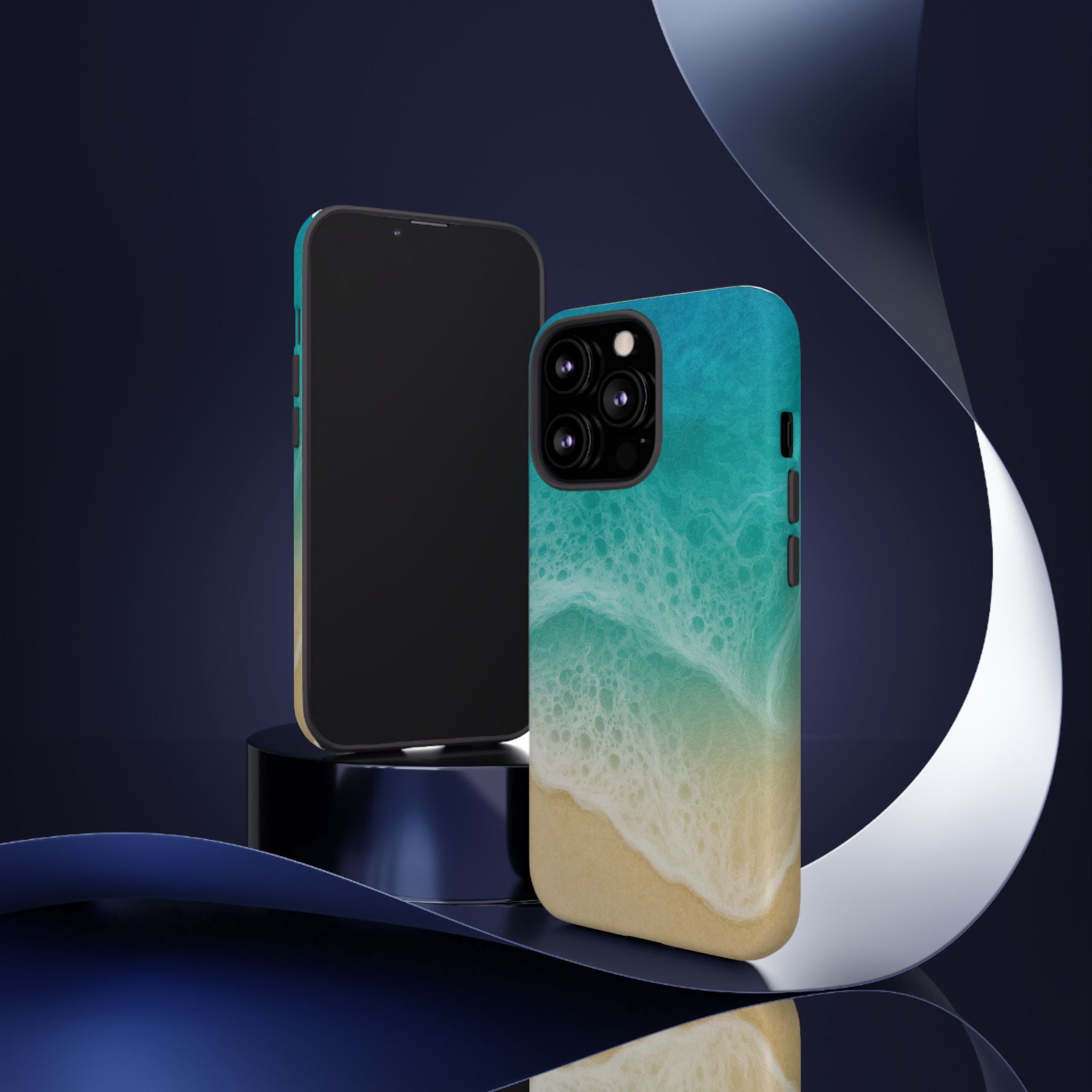 Resin Art, White Cover Design, Tough Cases, Phone Cover