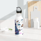 Slow Vibes Water Bottle, Reusable Sports Hydration Flask