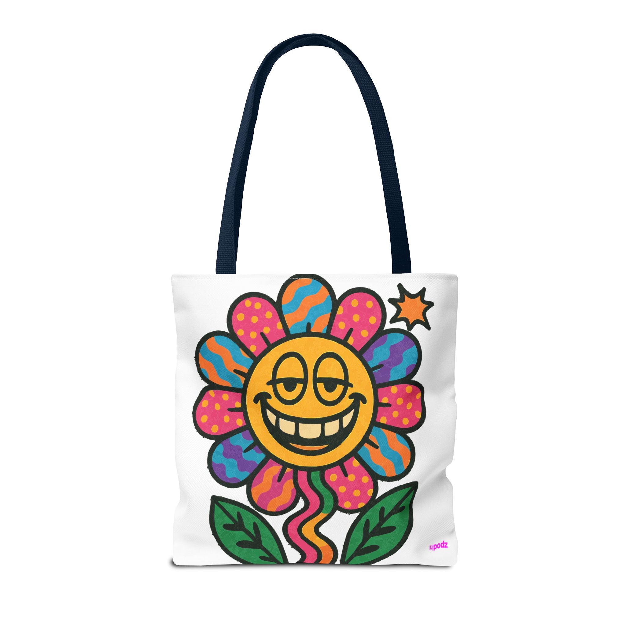 Flower Power Tote Bag - Quirky Fun Bag