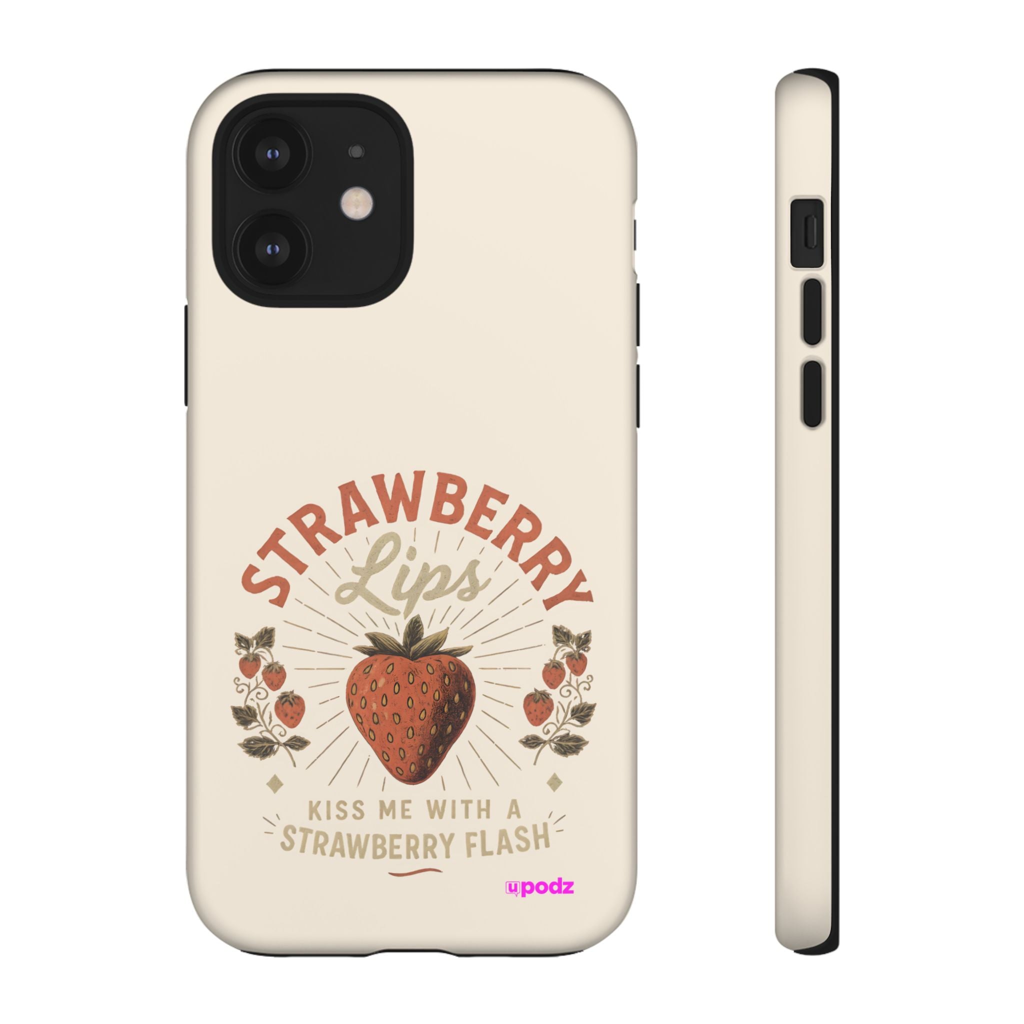 Strawberry Lips Design, Tough Cases, Phone Cover, Unique Gift