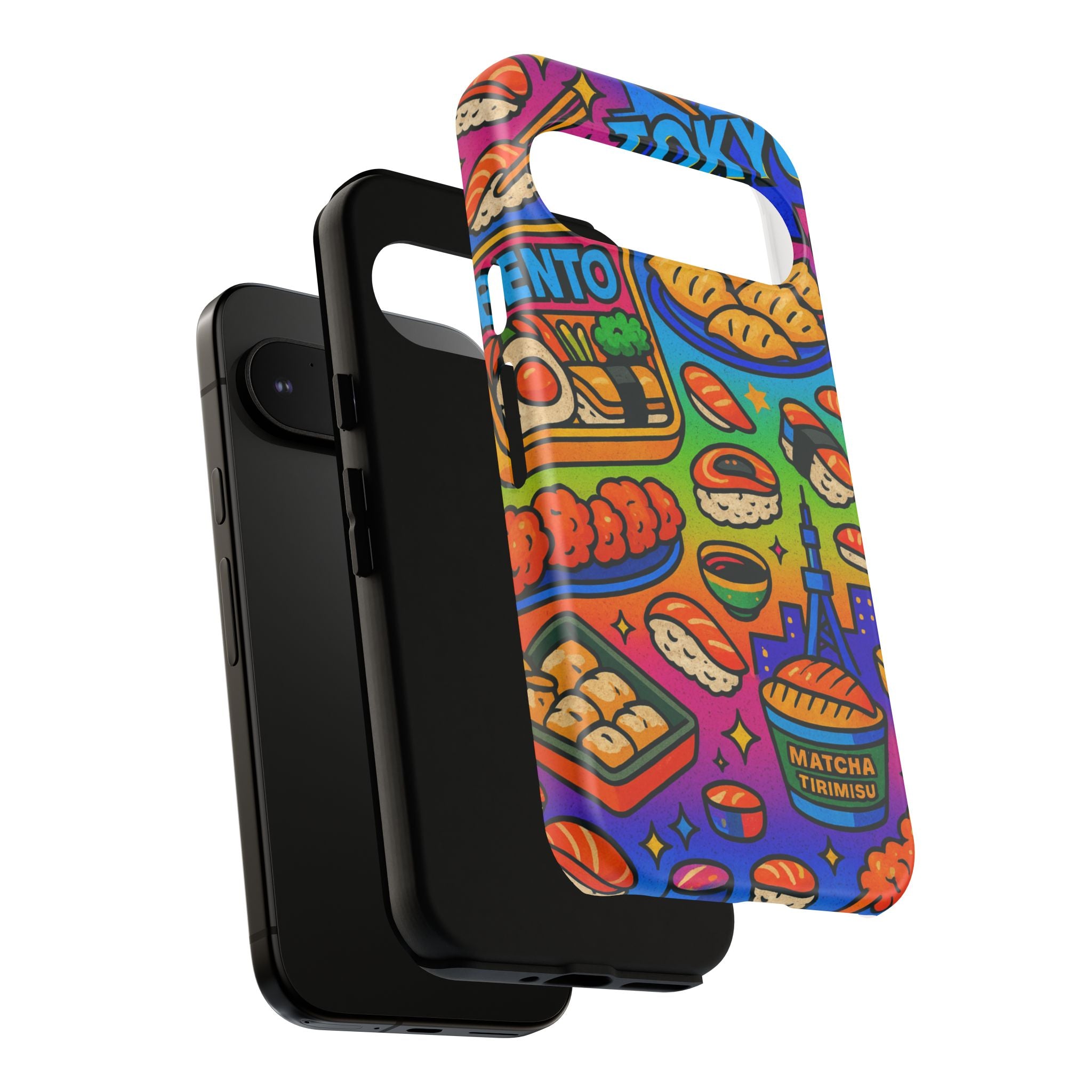 Bento Box, White Cover Design, Tough Cases, Phone Cover