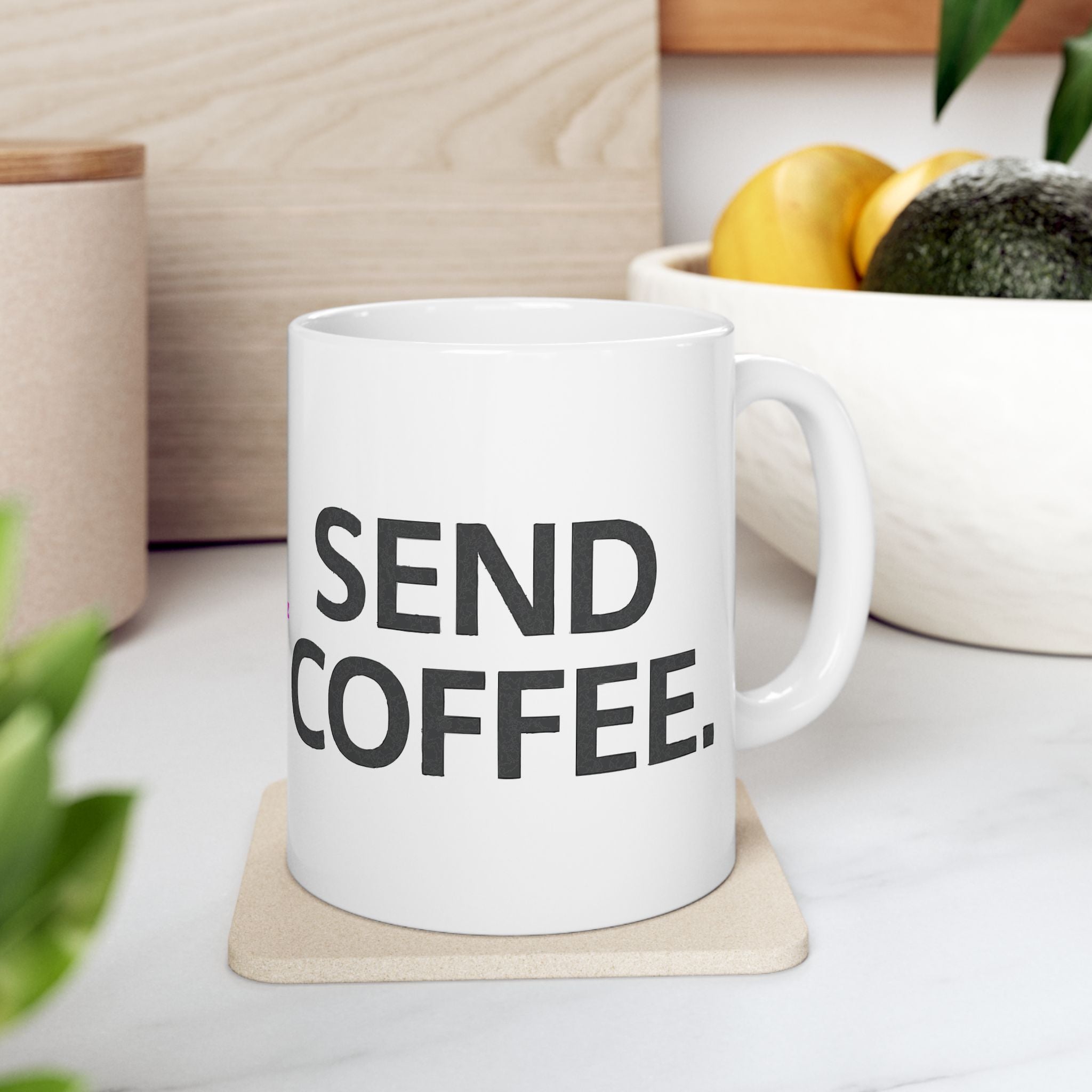 Send Coffee Ceramic Mug |  Personalized Mug