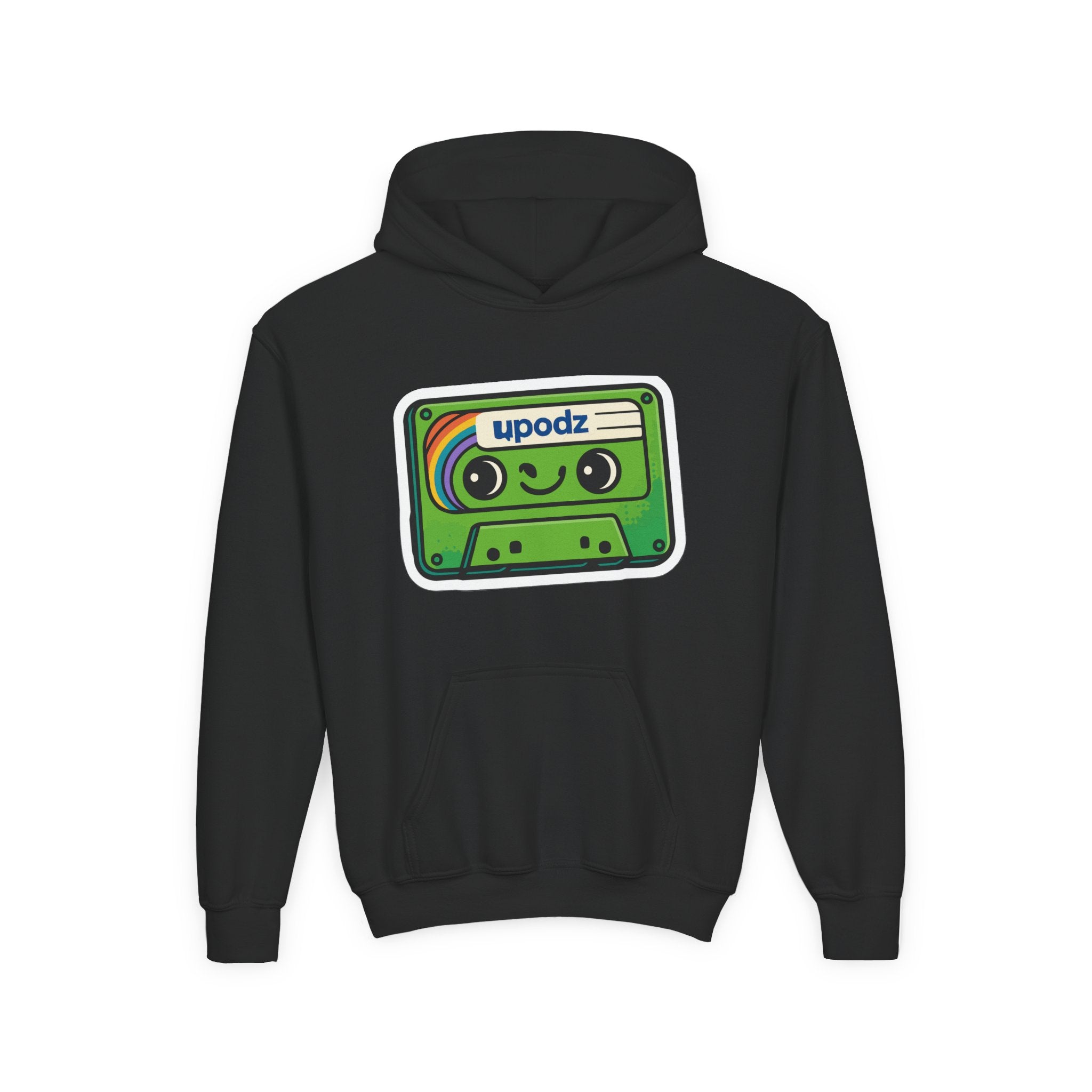 Cassette Youth Hooded Sweatshirt, Casual Wear