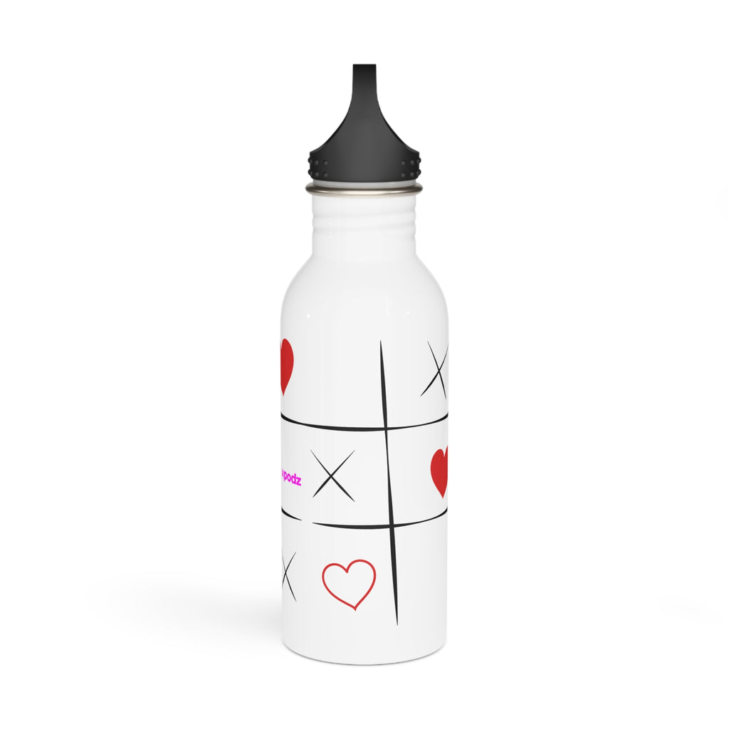 Naughts and Crosses - Water Bottle, Reusable Sports Hydration Flask