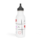 Naughts and Crosses - Water Bottle, Reusable Sports Hydration Flask