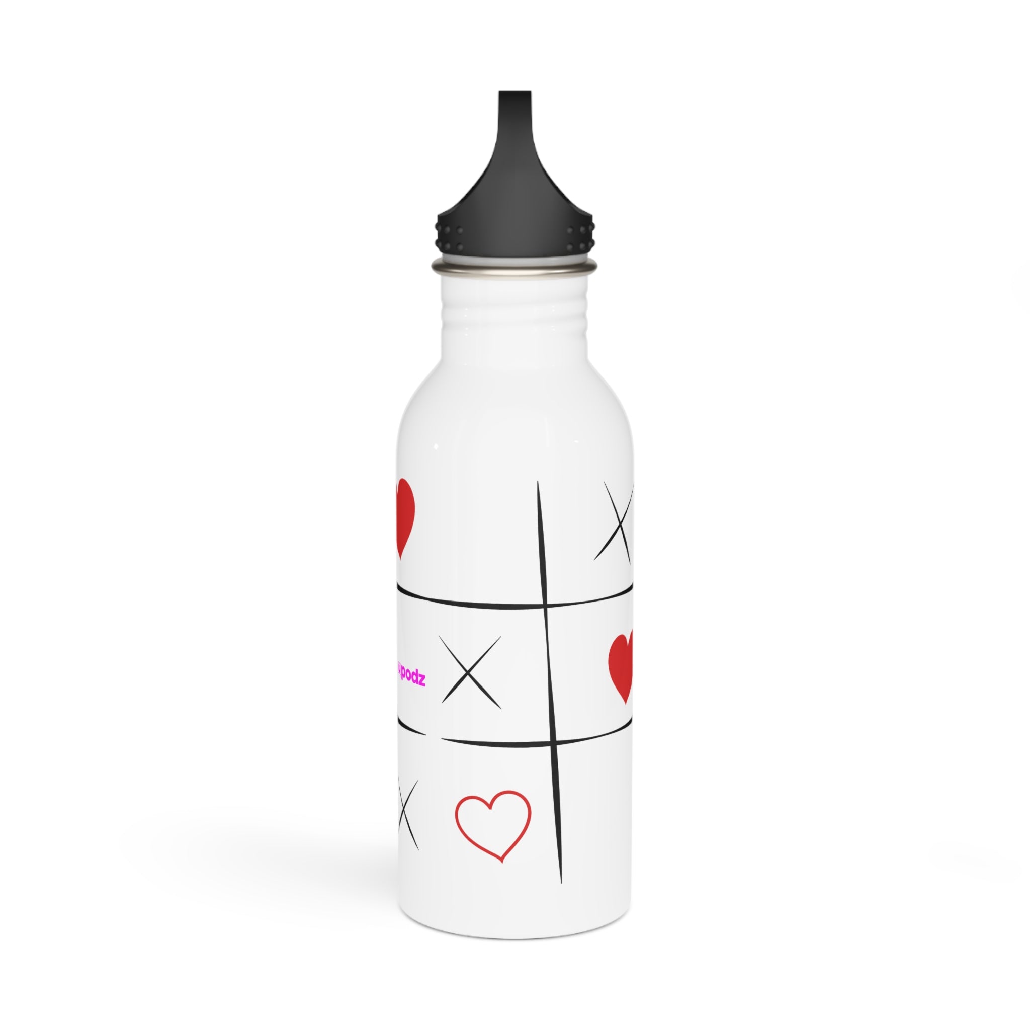 Naughts and Crosses - Water Bottle, Reusable Sports Hydration Flask