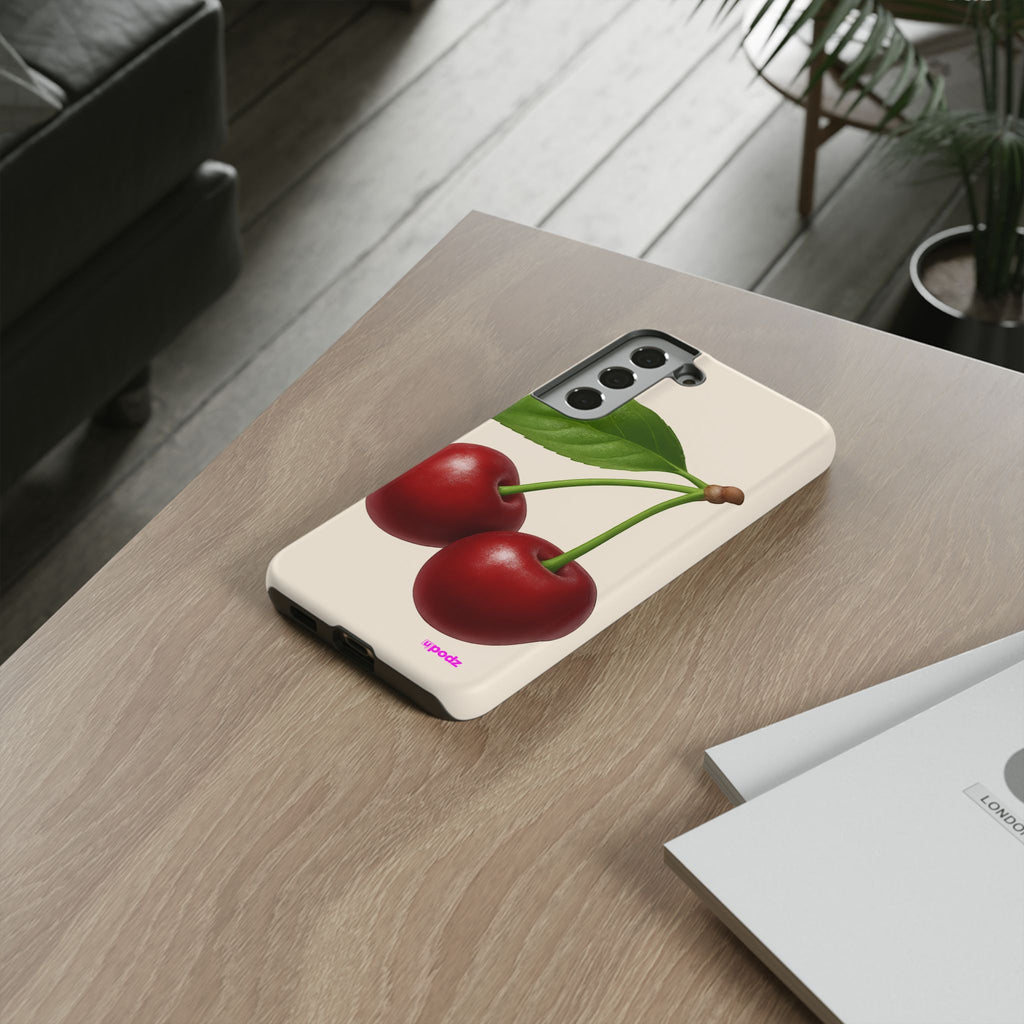 Red Cherry Design, Tough Cases, Phone Cover