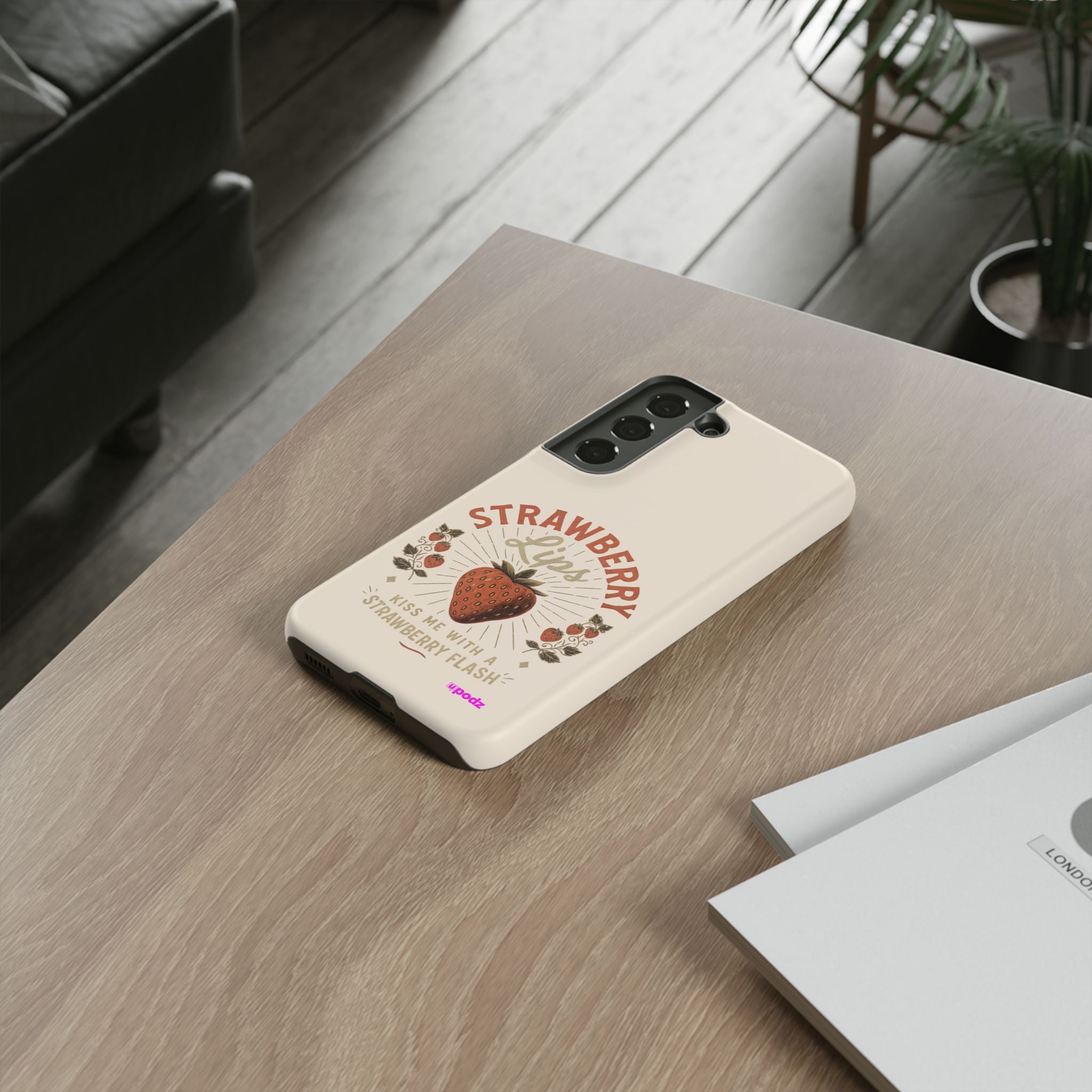 Strawberry Lips Design, Tough Cases, Phone Cover, Unique Gift