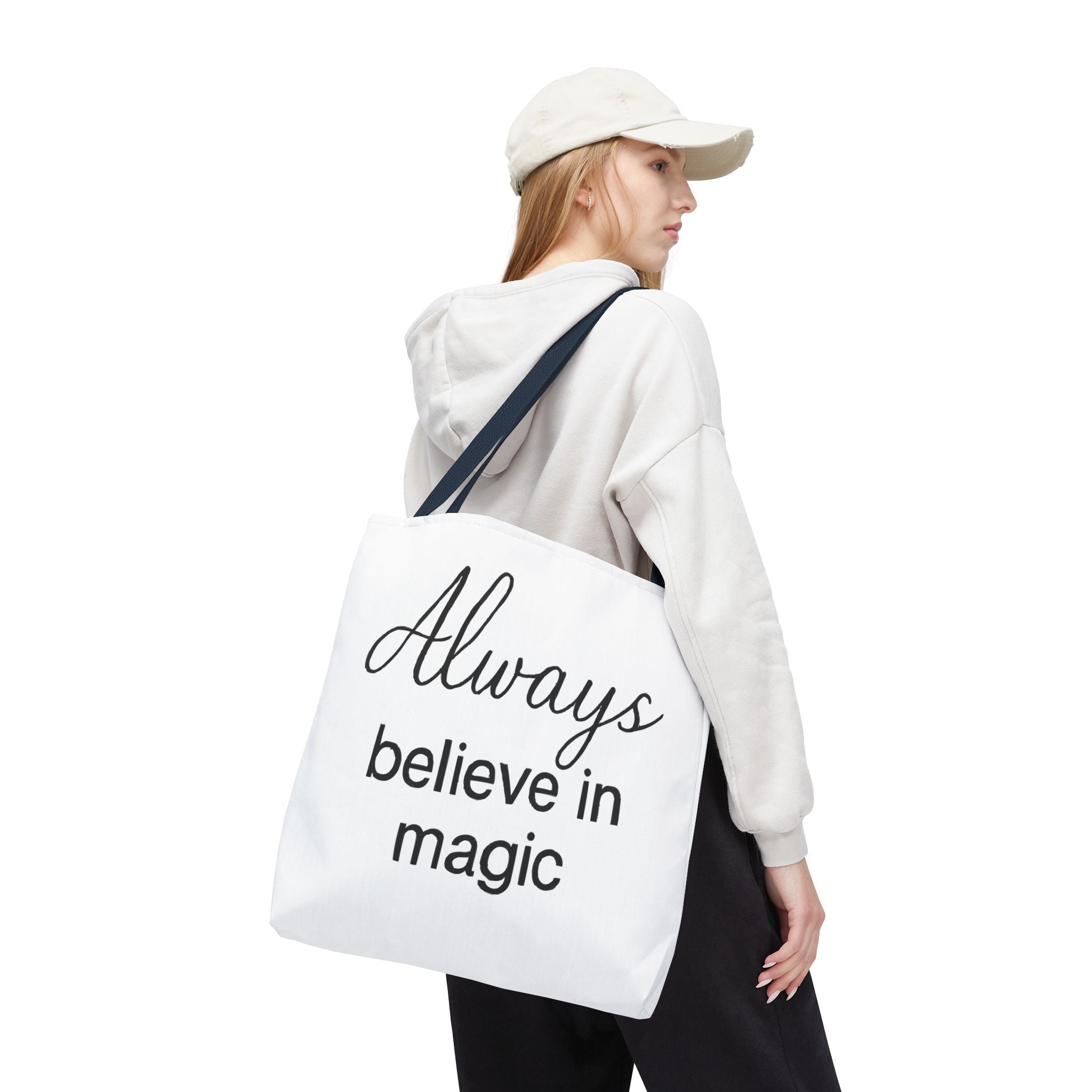 Always Believe in Magic Tote Bag, Inspirational Gift, Eco-Friendly Shopping Bag