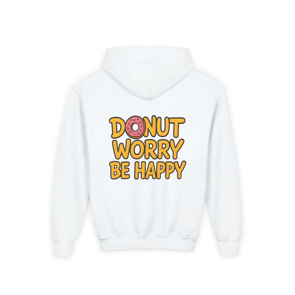 Donuts make me happy, Youth Hooded Sweatshirt, Casual Wear