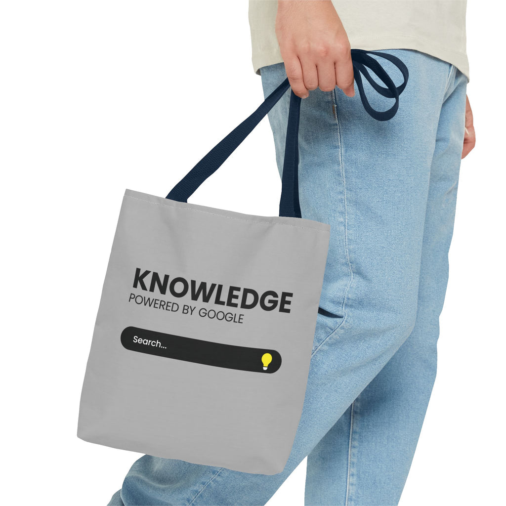 Knowledge Powered Tote Bag - Motivational Carryall
