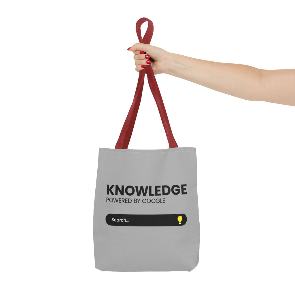 Knowledge Powered Tote Bag - Motivational Carryall