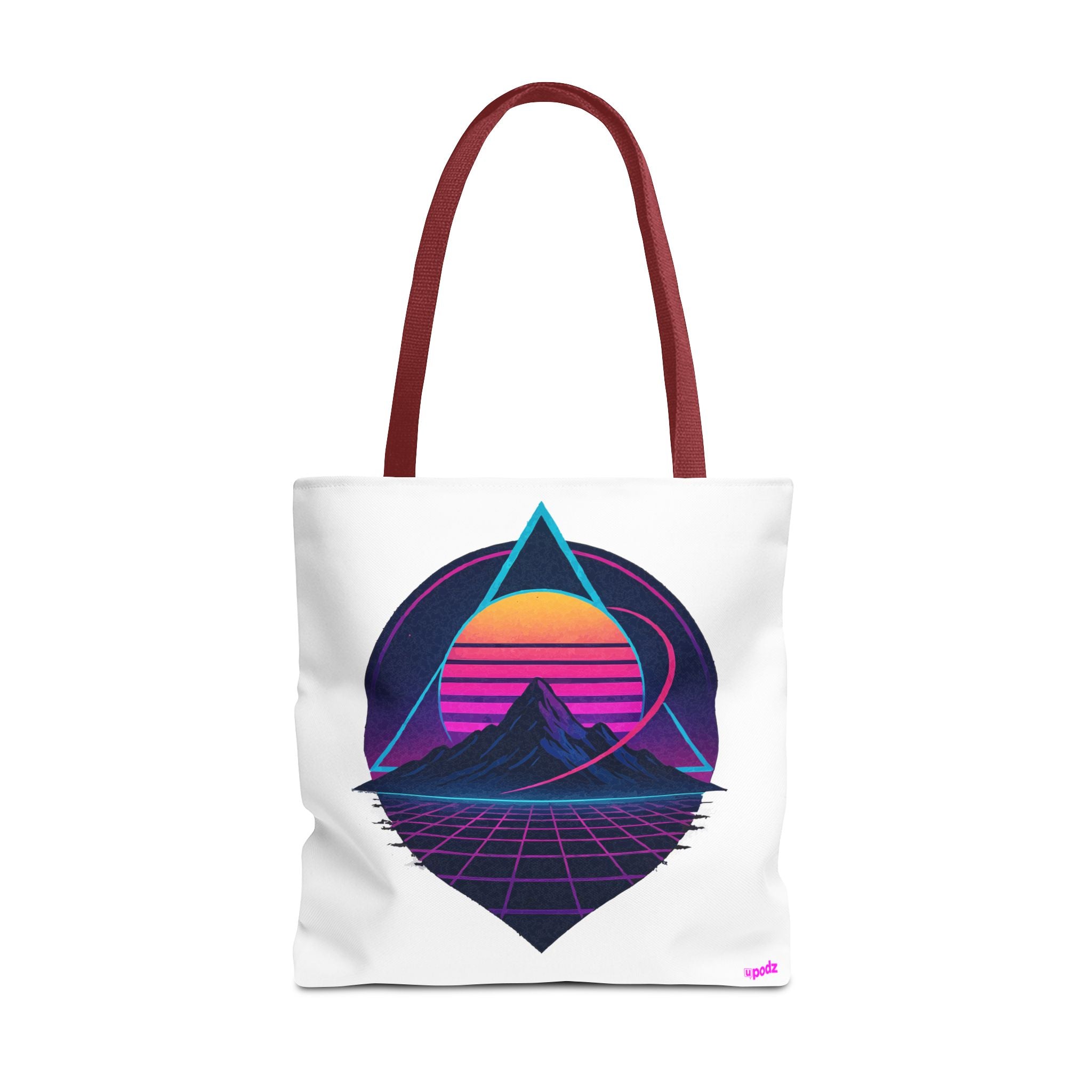 Sunset Mountain Tote - Quirky Design, Fun Bag