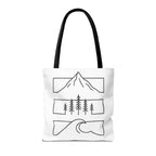 Mountain Wave Tote Bag, Inspirational Gift, Eco-Friendly Shopping Bag
