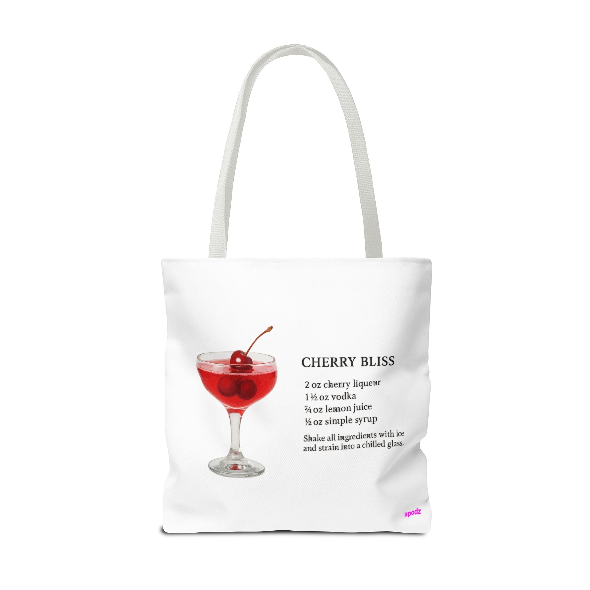 Cherry Cocktail Tote Bag - Quirky Fun Bag