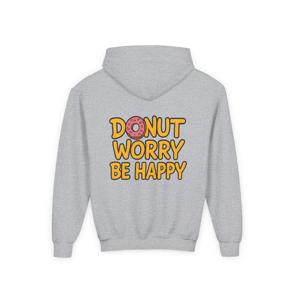 Donuts make me happy, Youth Hooded Sweatshirt, Casual Wear
