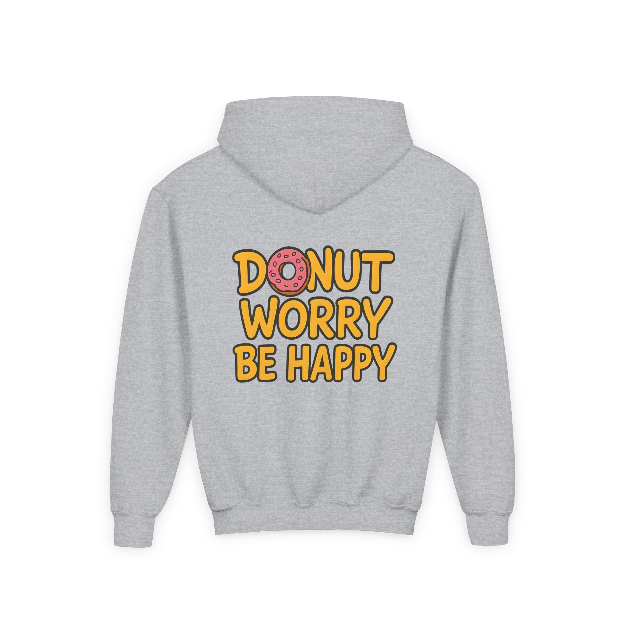 Donuts make me happy, Youth Hooded Sweatshirt, Casual Wear