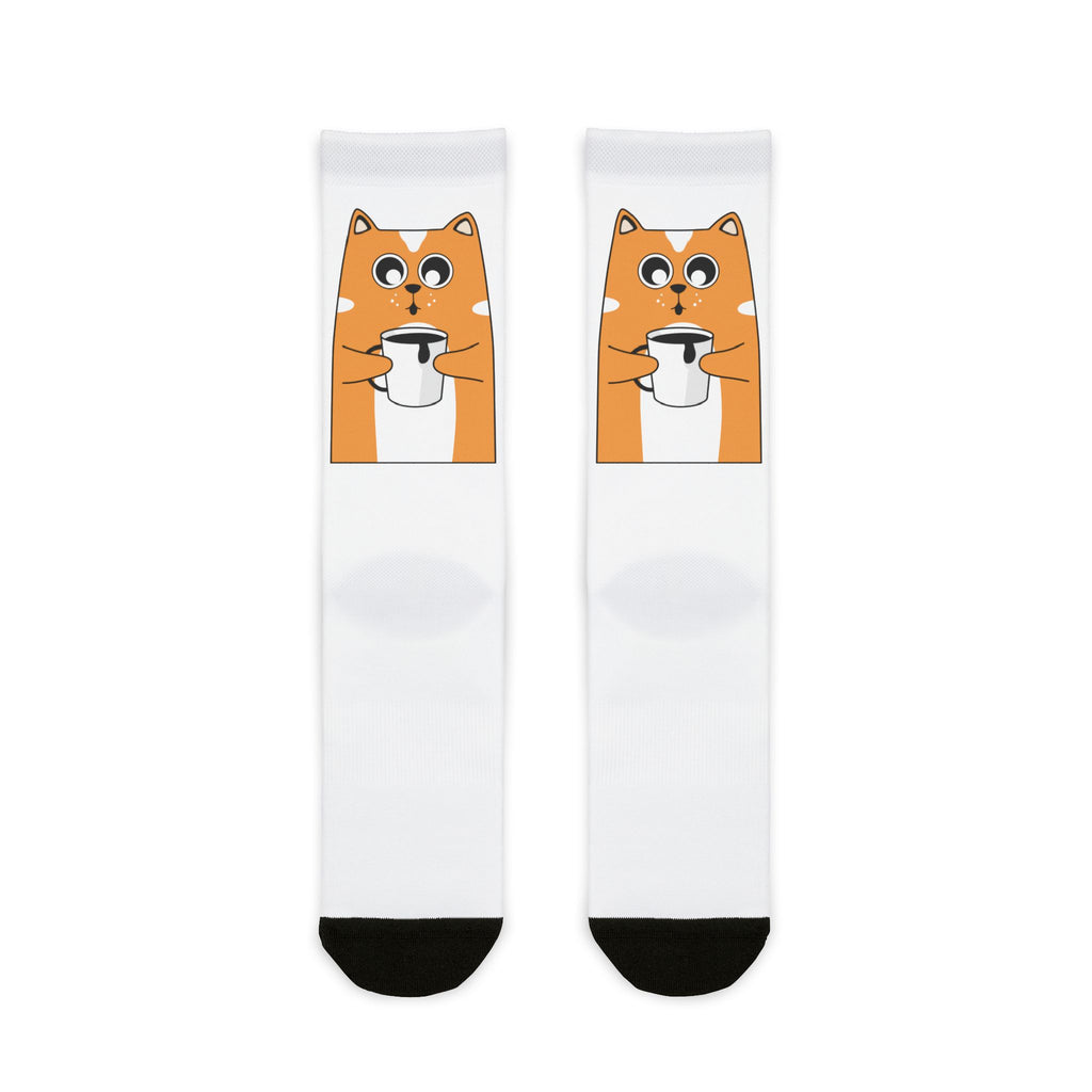 Chilled Cat Sublimation Crew Socks