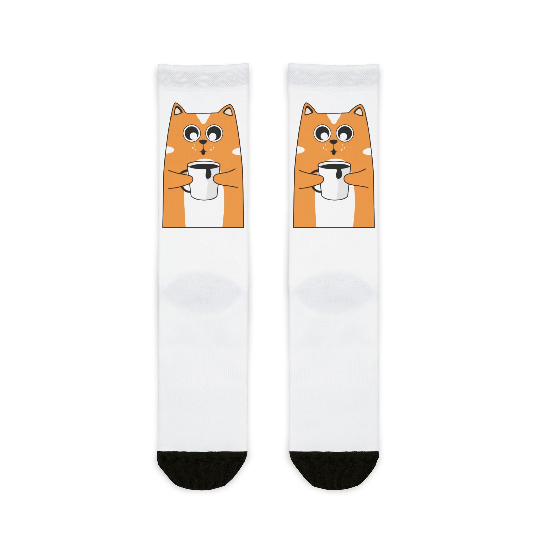 Chilled Cat Sublimation Crew Socks